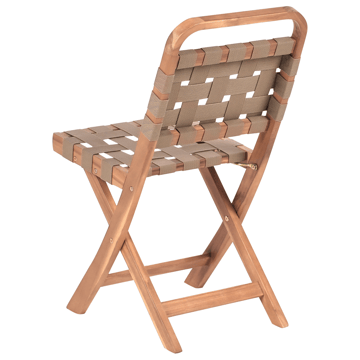 Caféset utomhus Fällbar Calciano Akaciaträ - Brun/Beige - Utemöbler & utemiljö - Utegrupp - Cafegrupp & cafeset