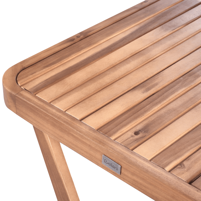 Caféset utomhus Fällbar Calciano Akaciaträ - Brun/Beige - Utemöbler & utemiljö - Utegrupp - Cafegrupp & cafeset