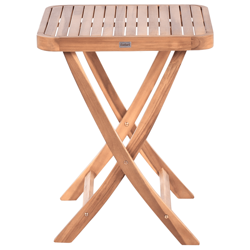 Caféset utomhus Fällbar Calciano Akaciaträ - Brun/Beige - Utemöbler & utemiljö - Utegrupp - Cafegrupp & cafeset