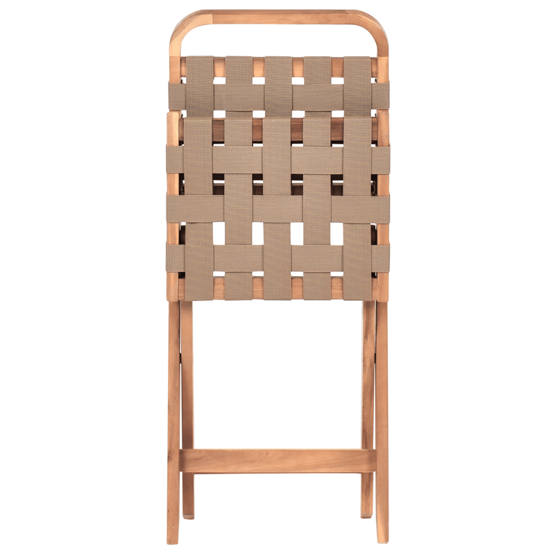 Caféset utomhus Fällbar Calciano Akaciaträ - Brun/Beige - Utemöbler & utemiljö - Utegrupp - Cafegrupp & cafeset