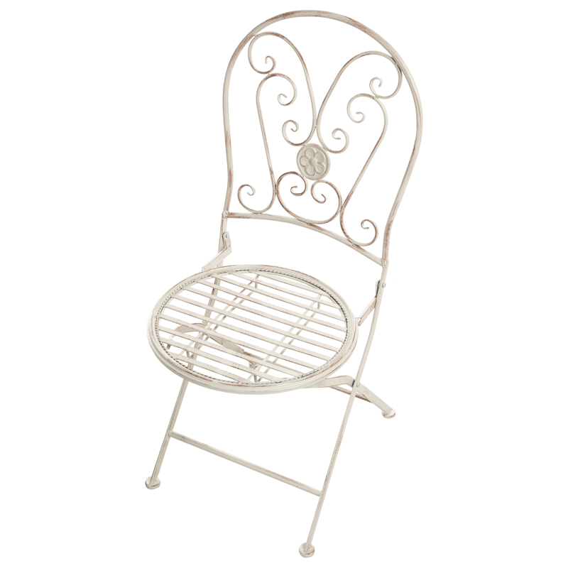 Caféset utomhus Fällbar Coggia Järn - Beige - Utemöbler & utemiljö - Utegrupp - Cafegrupp & cafeset