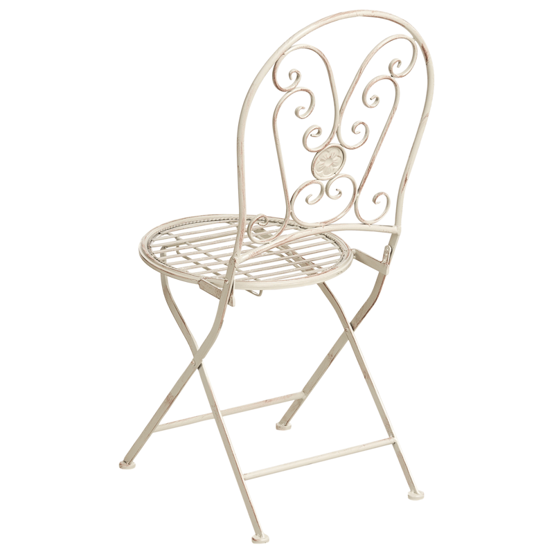 Caféset utomhus Fällbar Coggia Järn - Beige - Utemöbler & utemiljö - Utegrupp - Cafegrupp & cafeset