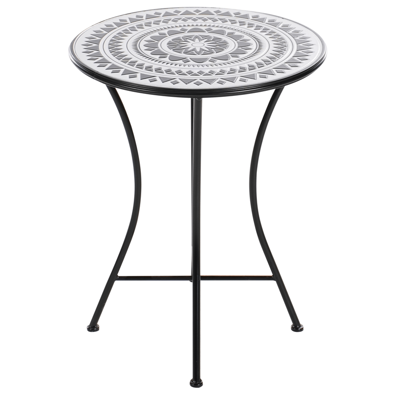 Caféset utomhus Fällbar Comiso Järn - Svart/Vit - Utemöbler & utemiljö - Utegrupp - Cafegrupp & cafeset