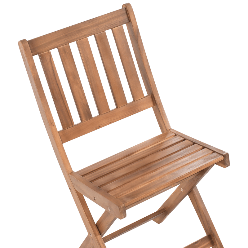 Caféset utomhus Fällbar Febbio Akaciaträ - Brun - Utemöbler & utemiljö - Utegrupp - Cafegrupp & cafeset