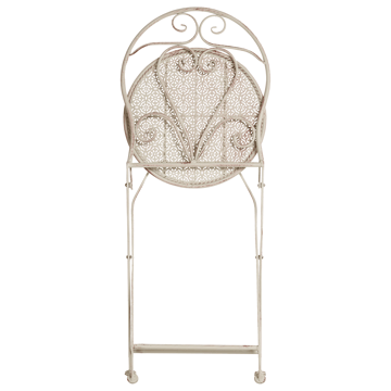 Caféset utomhus Fällbar Folelli Järn - Beige - Utemöbler & utemiljö - Utegrupp - Cafegrupp & cafeset