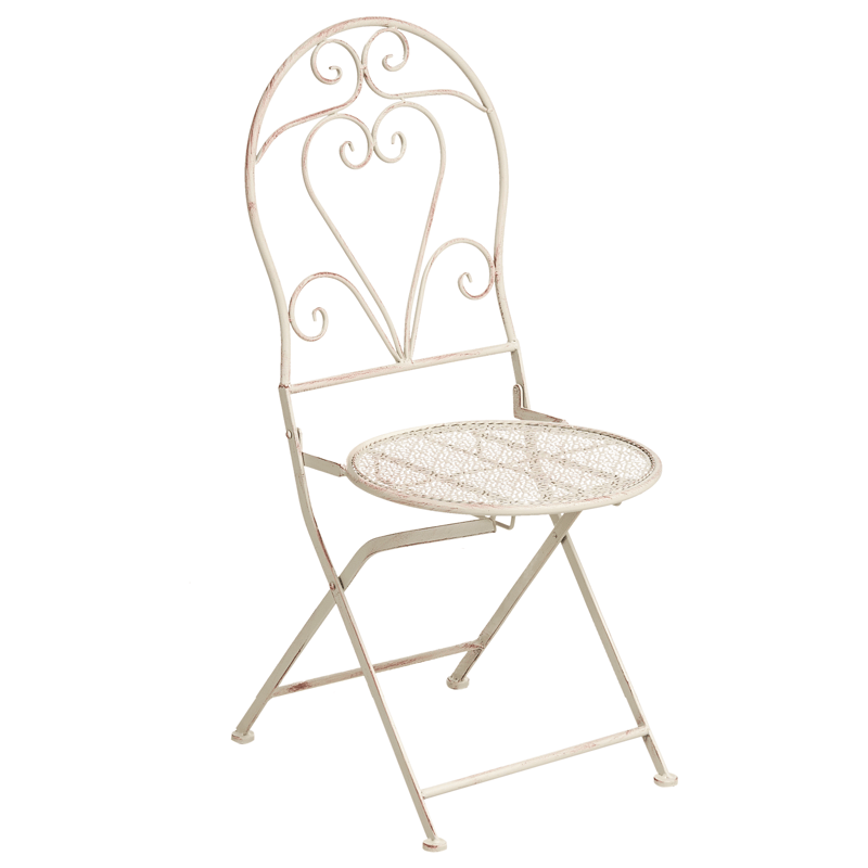 Caféset utomhus Fällbar Folelli Järn - Beige - Utemöbler & utemiljö - Utegrupp - Cafegrupp & cafeset