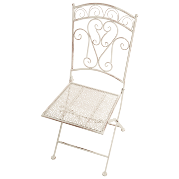 Caféset utomhus Fällbar Juina Järn - Beige - Utemöbler & utemiljö - Utegrupp - Cafegrupp & cafeset