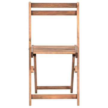 Caféset utomhus Fällbar Sacile Akaciaträ - Brun - Utemöbler & utemiljö - Utegrupp - Cafegrupp & cafeset