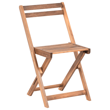 Caféset utomhus Fällbar Sacile Akaciaträ - Brun - Utemöbler & utemiljö - Utegrupp - Cafegrupp & cafeset