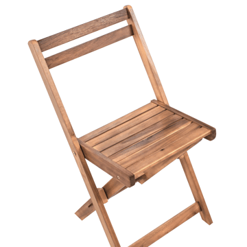 Caféset utomhus Fällbar Sacile Akaciaträ - Brun - Utemöbler & utemiljö - Utegrupp - Cafegrupp & cafeset