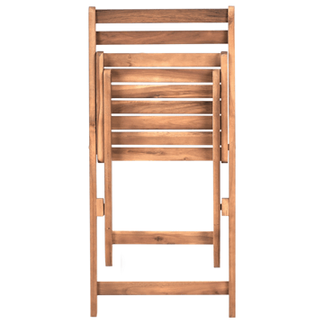 Caféset utomhus Fällbar Sacile Akaciaträ - Brun - Utemöbler & utemiljö - Utegrupp - Cafegrupp & cafeset