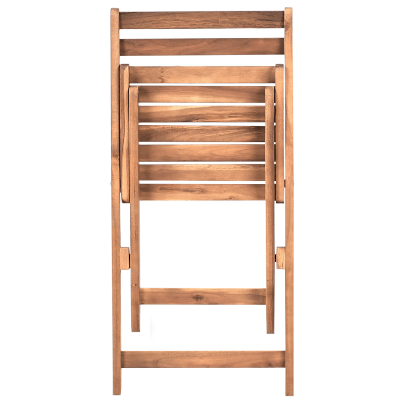 Caféset utomhus Fällbar Sacile Akaciaträ - Brun - Utemöbler & utemiljö - Utegrupp - Cafegrupp & cafeset