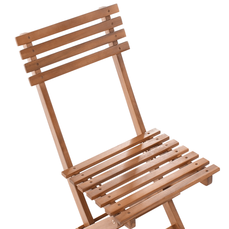 Caféset utomhus Fällbar Solarolo Akaciaträ - Brun - Utemöbler & utemiljö - Utegrupp - Cafegrupp & cafeset