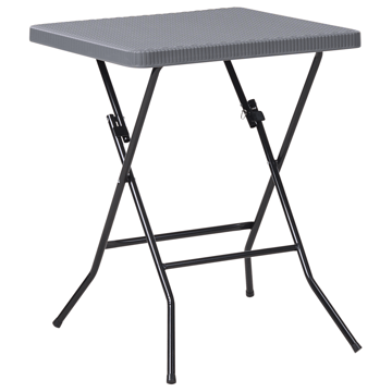 Caféset utomhus Fällbar Trappeto - Grå/Svart - Utemöbler & utemiljö - Utegrupp - Cafegrupp & cafeset