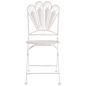 Caféset utomhus Fällbar Pavia Järn - Vit - Utemöbler & utemiljö - Utegrupp - Cafegrupp & cafeset