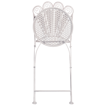 Caféset utomhus med Bänk Pavia Järn - Vit - Utemöbler & utemiljö - Utegrupp - Cafegrupp & cafeset