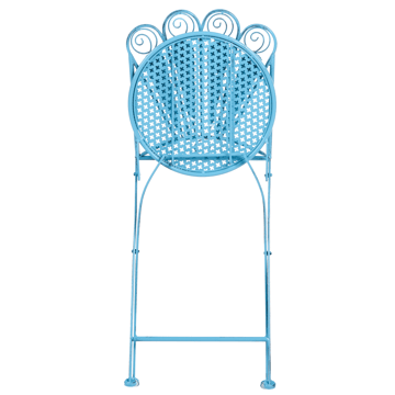 Caféset utomhus med Bänk Pavia Järn - Blå - Utemöbler & utemiljö - Utegrupp - Cafegrupp & cafeset