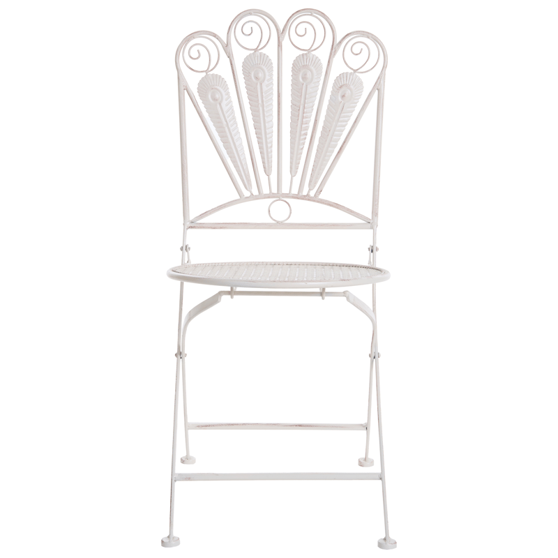 Caféset utomhus med Bänk Pavia Järn - Vit - Utemöbler & utemiljö - Utegrupp - Cafegrupp & cafeset