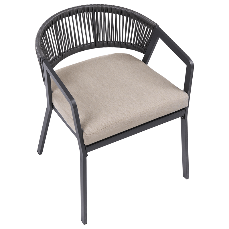 Caféset utomhus Muros Stål - Grå/Beige - Utemöbler & utemiljö - Utegrupp - Cafegrupp & cafeset