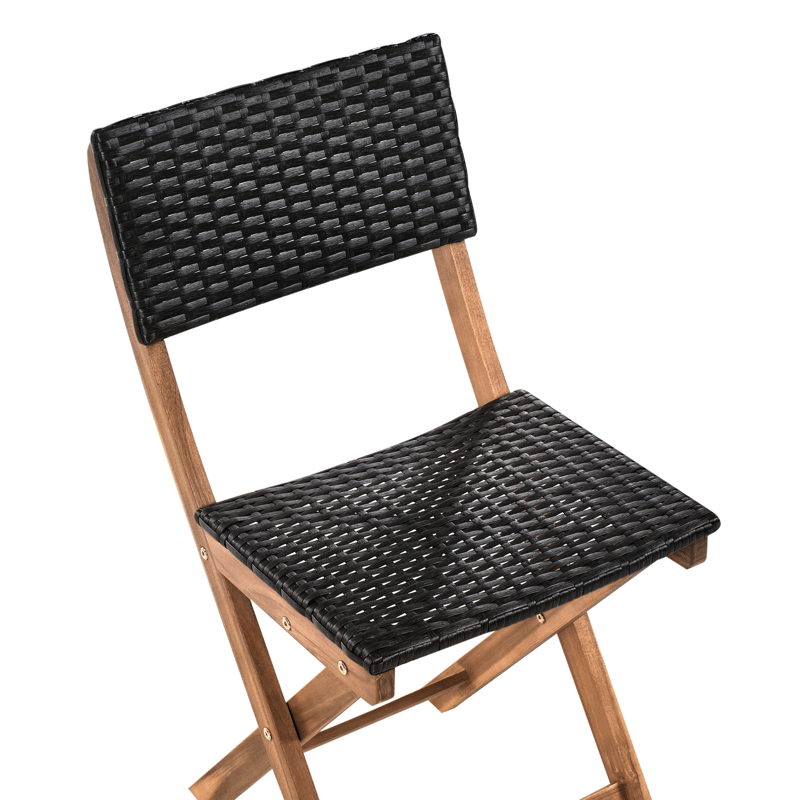 Caféset utomhus Rivarotta Akaciaträ - Brun/Svart - Utemöbler & utemiljö - Utegrupp - Cafegrupp & cafeset