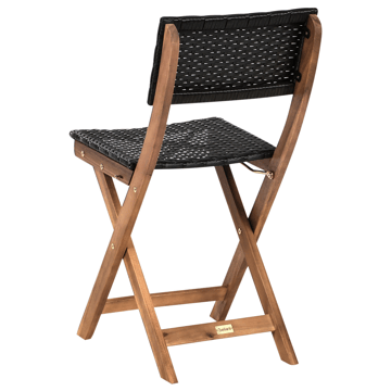 Caféset utomhus Rivarotta Akaciaträ - Brun/Svart - Utemöbler & utemiljö - Utegrupp - Cafegrupp & cafeset