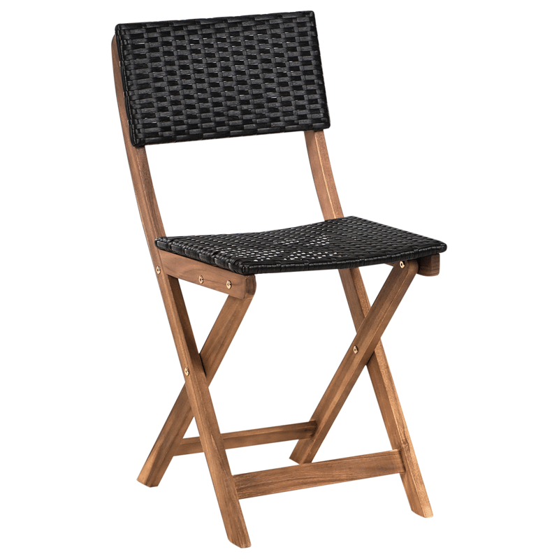 Caféset utomhus Rivarotta Akaciaträ - Brun/Svart - Utemöbler & utemiljö - Utegrupp - Cafegrupp & cafeset