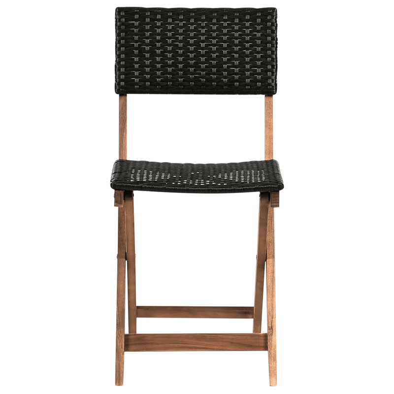 Caféset utomhus Rivarotta Akaciaträ - Brun/Svart - Utemöbler & utemiljö - Utegrupp - Cafegrupp & cafeset