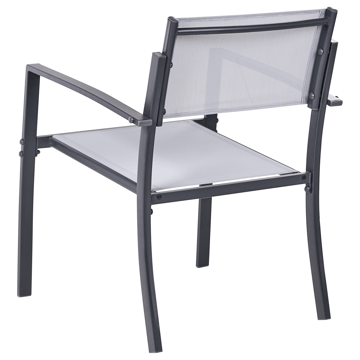 Caféset utomhus Tavoleto Stål - Grå - Utemöbler & utemiljö - Utegrupp - Cafegrupp & cafeset