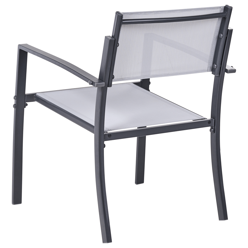 Caféset utomhus Tavoleto Stål - Grå - Utemöbler & utemiljö - Utegrupp - Cafegrupp & cafeset