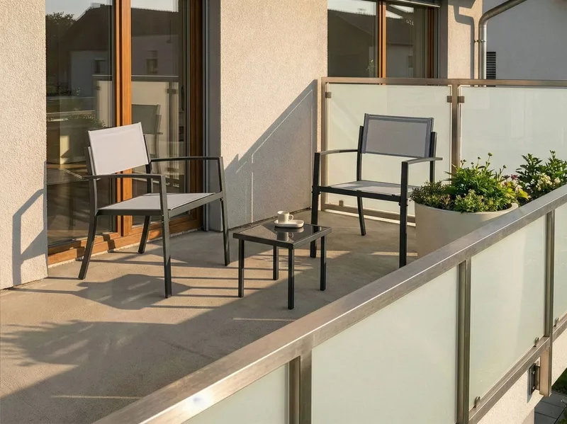 Caféset utomhus Tavoleto Stål - Grå - Utemöbler & utemiljö - Utegrupp - Cafegrupp & cafeset