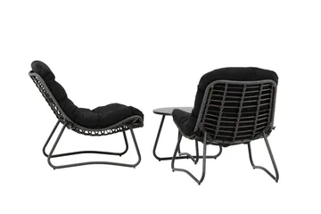 Cala Soffgrupp Utomhus 2-sits - Svart - Utemöbler & utemiljö - Utegrupp - Soffgrupp utomhus