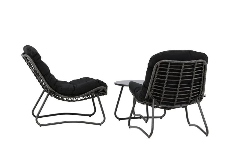 Cala Soffgrupp Utomhus 2-sits - Svart - Utemöbler & utemiljö - Utegrupp - Soffgrupp utomhus