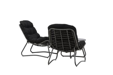 Cala Soffgrupp Utomhus 2-sits - Svart - Utemöbler & utemiljö - Utegrupp - Soffgrupp utomhus