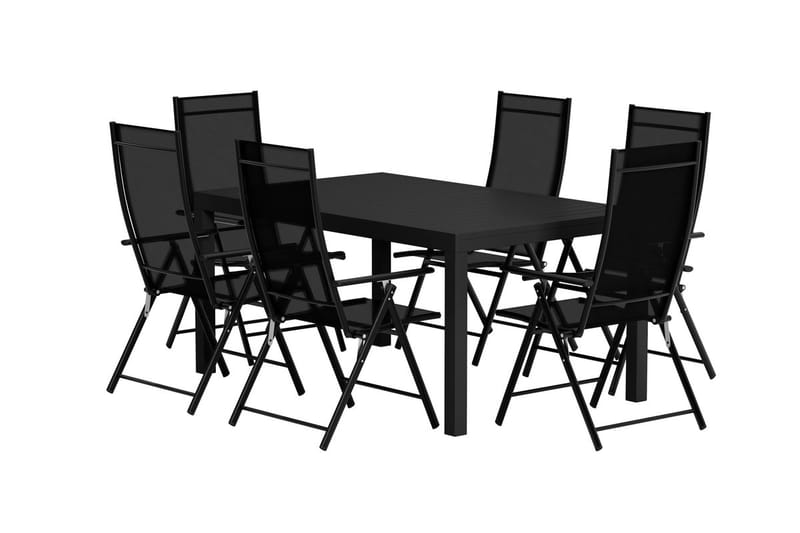 Capo Matbord Utomhus 100x160 cm med 6 Levanzo Karmstol - Utemöbler & utemiljö - Utegrupp - Matgrupp utomhus