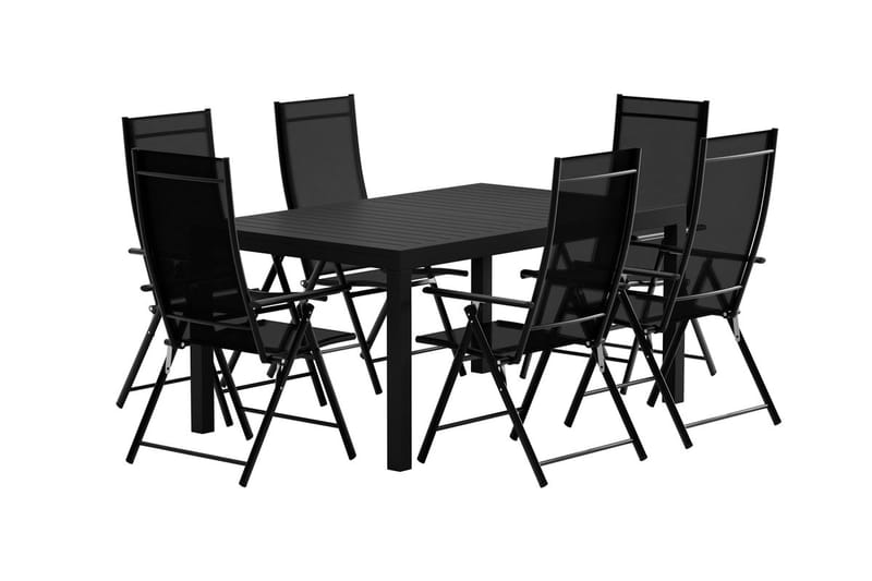 Capo Matbord Utomhus 100x160 cm med 6 Levanzo Karmstol - Utemöbler & utemiljö - Utegrupp - Matgrupp utomhus