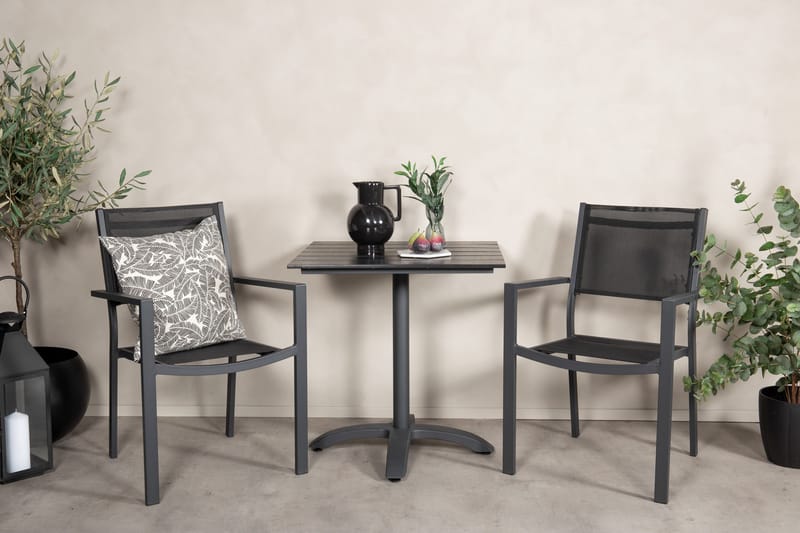 Colorado Cafégrupp + Copacabana 4 Utestolar - Svart - Utemöbler & utemiljö - Utegrupp - Cafegrupp & cafeset