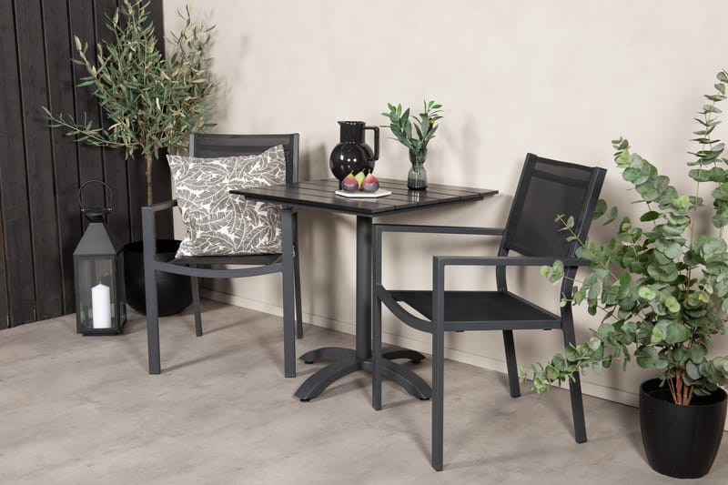 Colorado Cafégrupp + Copacabana 4 Utestolar - Svart - Utemöbler & utemiljö - Utegrupp - Cafegrupp & cafeset