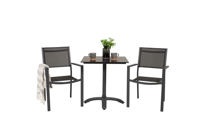 Colorado Cafégrupp + Copacabana 4 Utestolar - Svart - Utemöbler & utemiljö - Utegrupp - Cafegrupp & cafeset