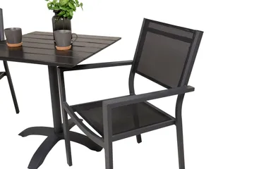 Colorado Cafégrupp + Copacabana 4 Utestolar - Svart - Utemöbler & utemiljö - Utegrupp - Cafegrupp & cafeset