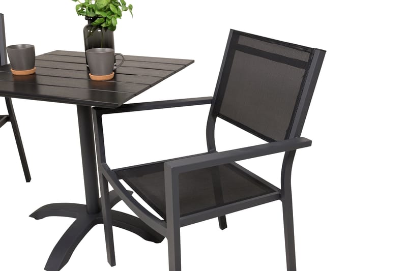 Colorado Cafégrupp + Copacabana 4 Utestolar - Svart - Utemöbler & utemiljö - Utegrupp - Cafegrupp & cafeset