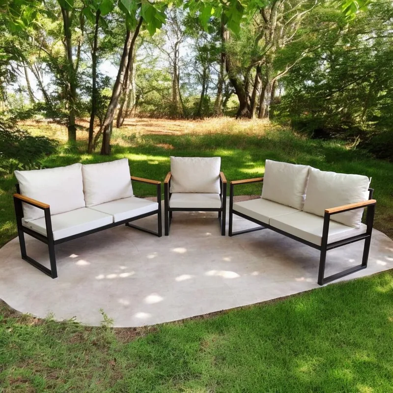 Cove 5-sits Soffgrupp Utomhus - Beige - Utemöbler & utemiljö - Utegrupp - Soffgrupp utomhus