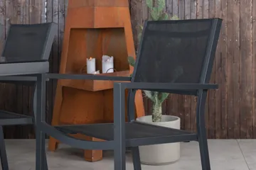 Dallas Matgrupp Utomhus cm Rektangulär med 6 Copacabana Utestolar - Svart - Utemöbler & utemiljö - Utegrupp - Matgrupp utomhus