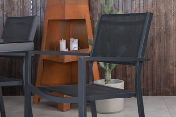 Dallas Matgrupp Utomhus cm Rektangulär med 6 Copacabana Utestolar - Svart - Utemöbler & utemiljö - Utegrupp - Matgrupp utomhus