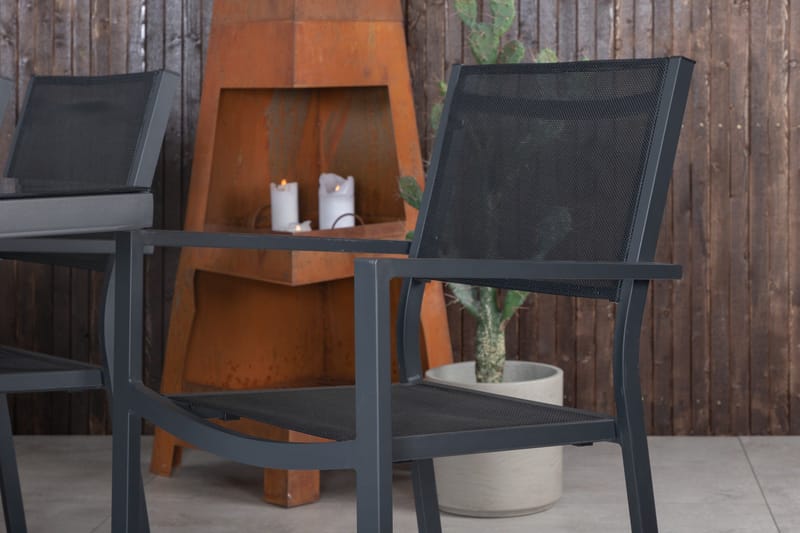 Dallas Matgrupp Utomhus cm Rektangulär med 6 Copacabana Utestolar - Svart - Utemöbler & utemiljö - Utegrupp - Matgrupp utomhus