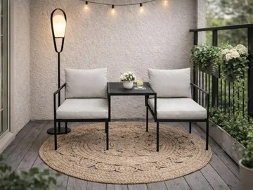 Duoset Hillerstorp Linnea - Svart - Utemöbler & utemiljö - Utegrupp - Cafegrupp & cafeset