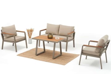 Estra Loungegrupp utomhus - Beige - Utemöbler & utemiljö - Utegrupp - Soffgrupp utomhus