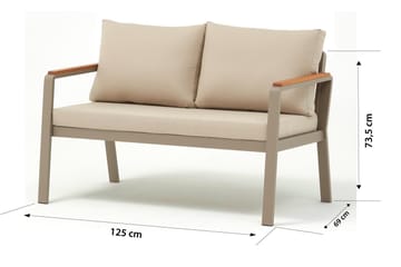 Estra Loungegrupp utomhus - Beige - Utemöbler & utemiljö - Utegrupp - Soffgrupp utomhus