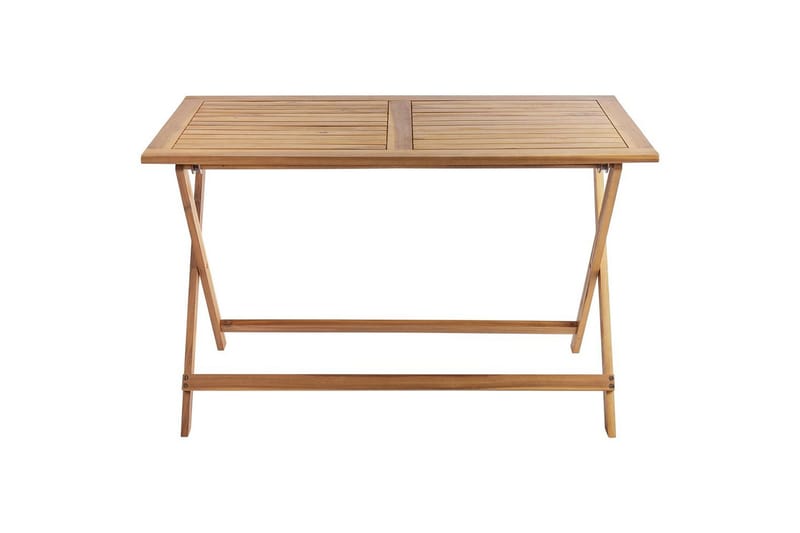 Fällbara utemöbler Prossedi - Grönt, ljust trä - Utemöbler & utemiljö - Utegrupp - Matgrupp utomhus