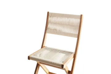 Fällbara utemöbler Prossedi - Beige, ljust trä - Utemöbler & utemiljö - Utegrupp - Matgrupp utomhus