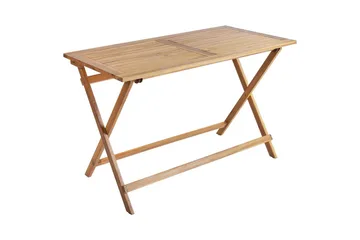 Fällbara utemöbler Prossedi - Beige, ljust trä - Utemöbler & utemiljö - Utegrupp - Matgrupp utomhus